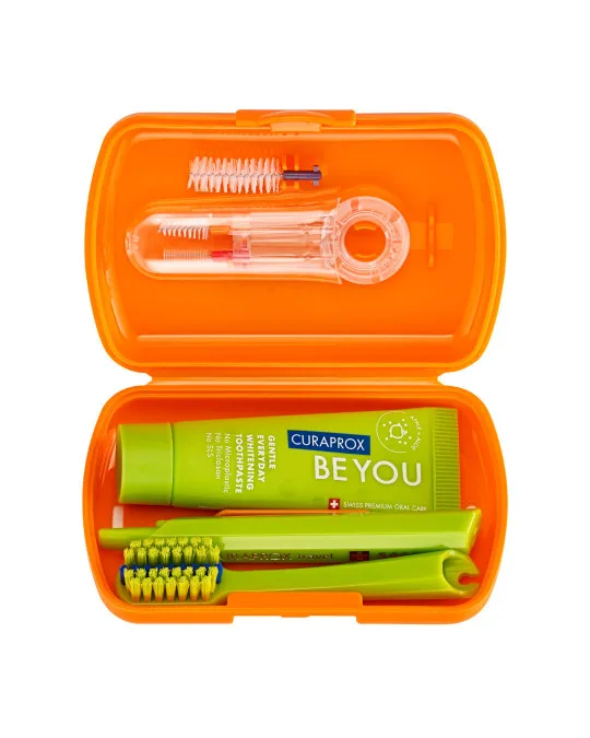 Travel Set Ortho Naranja - Curaprox