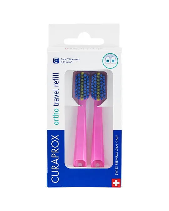 Ortho Travel Refill X2 Rosa 5460- Curaprox