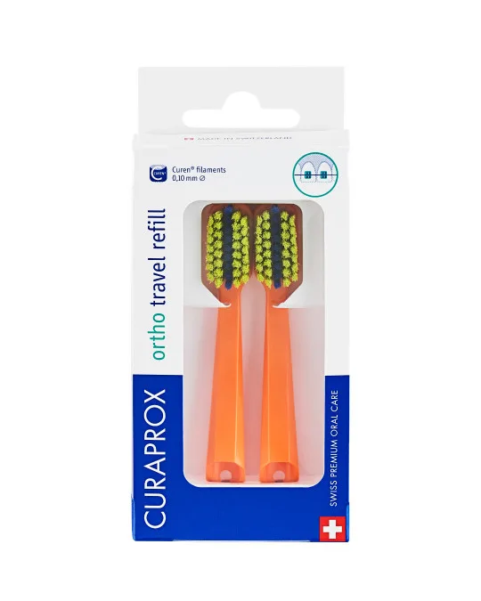 Ortho Travel Refill X2 Naranja 5460- Curaprox