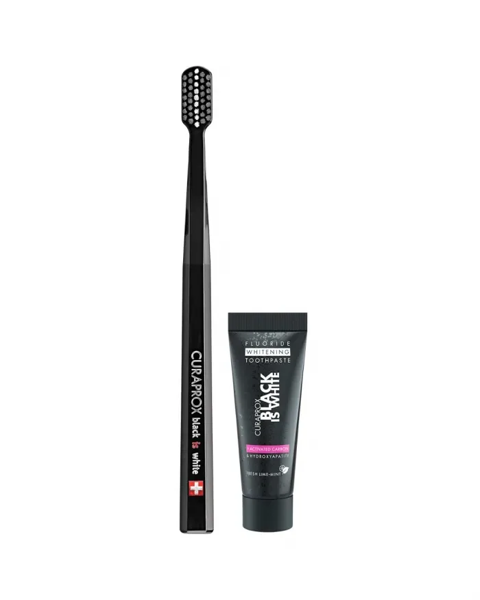 Black Is White Cep+pasta 10ml- Curaprox